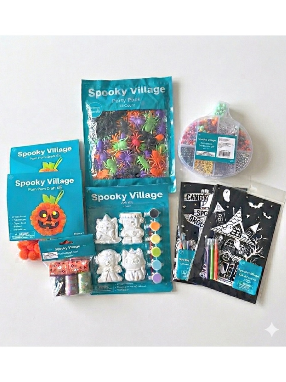 Spooky Village Kid Friendly Halloween Arts and Crafts Bundle Party Pack